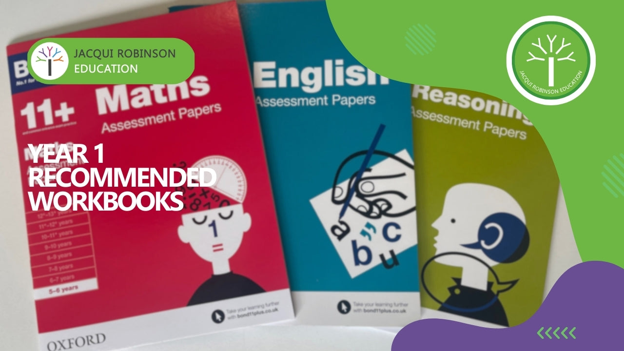 Year 1 Recommended Workbooks – Jacqui Robinson Education